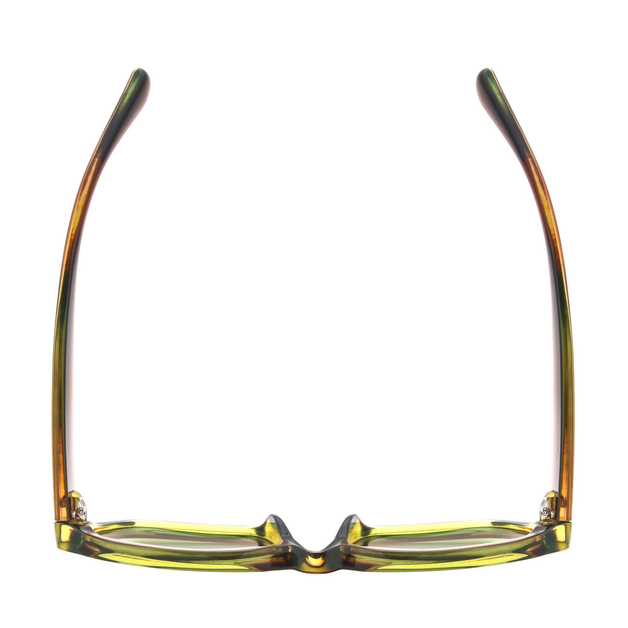 MONA Brown Green Sunglasses | Blue Lense
