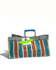 RECYCLED PLASTIC STRIPE BAG - Wide