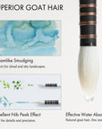 ARTIFY Professional Goat Hair Watercolor Brushes