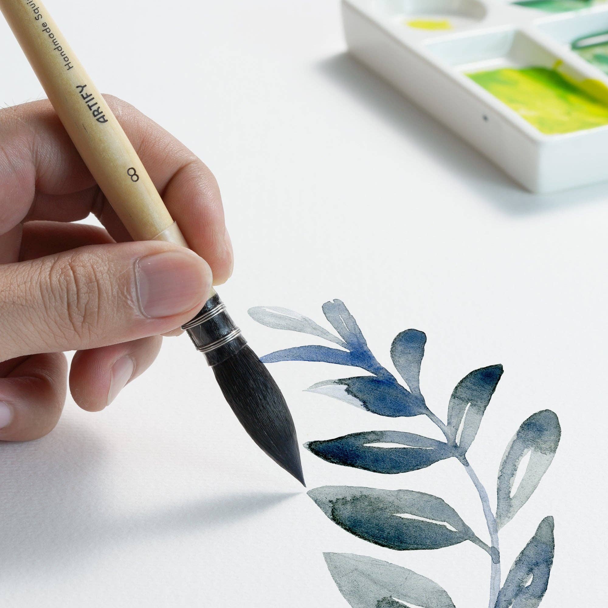 ARTIFY Professional Squirrel Hair Watercolor Brushes