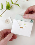 Baby lamb mini enclosure notecard