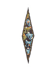 "Ethereal Mirage" Silk Diamond Neckerchief - Dark Brown