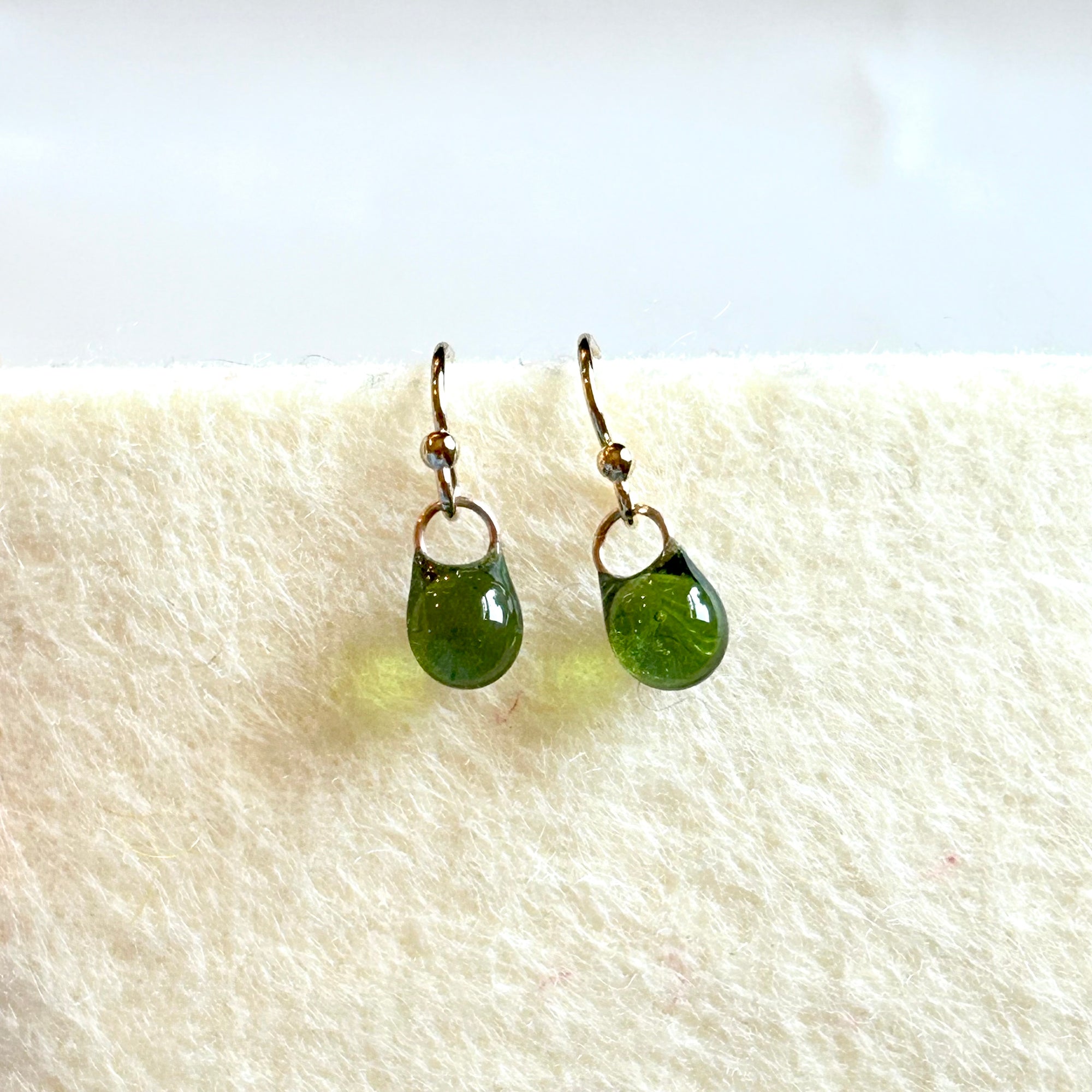 Droplet Small Earrings GF CUCUMBER