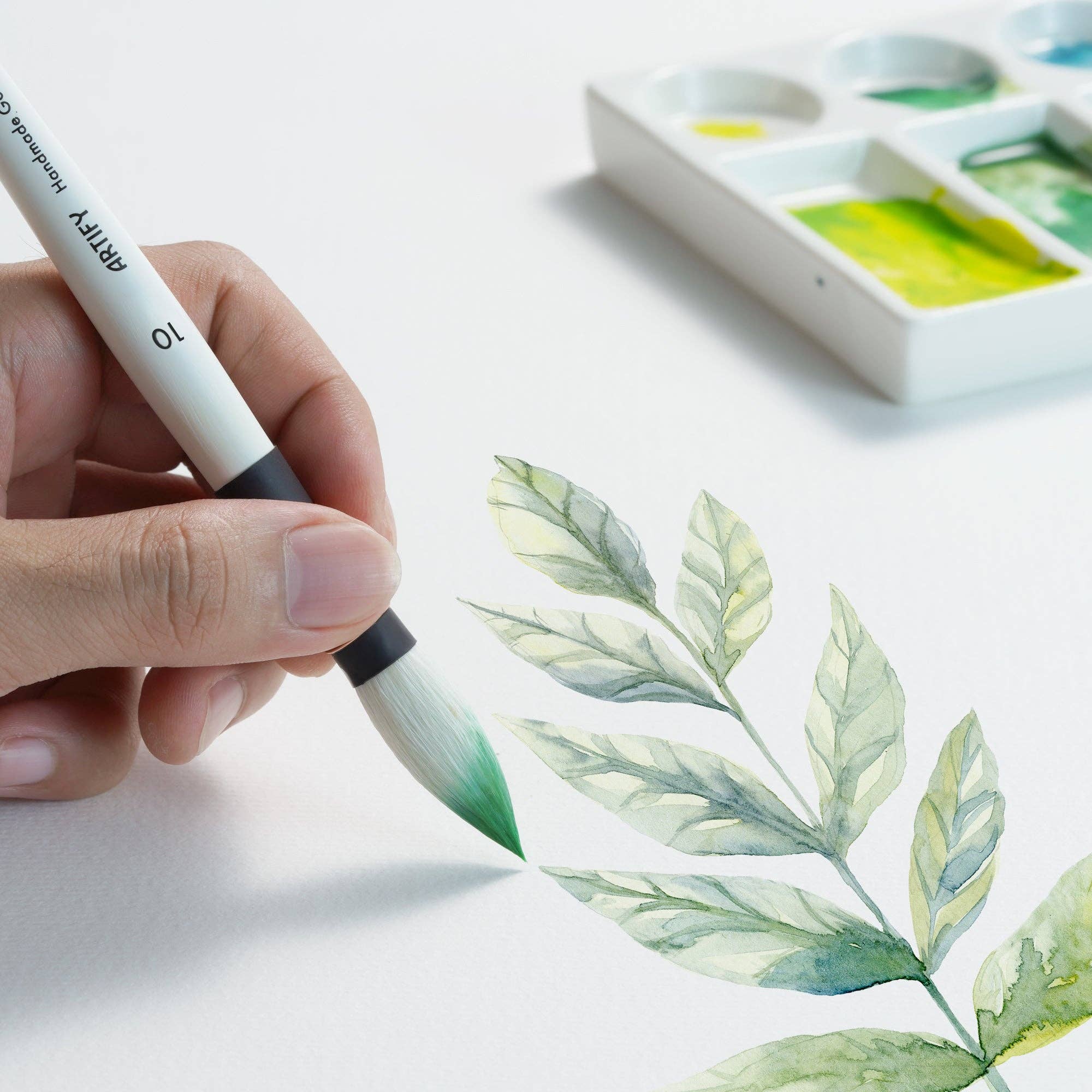 ARTIFY Professional Goat Hair Watercolor Brushes