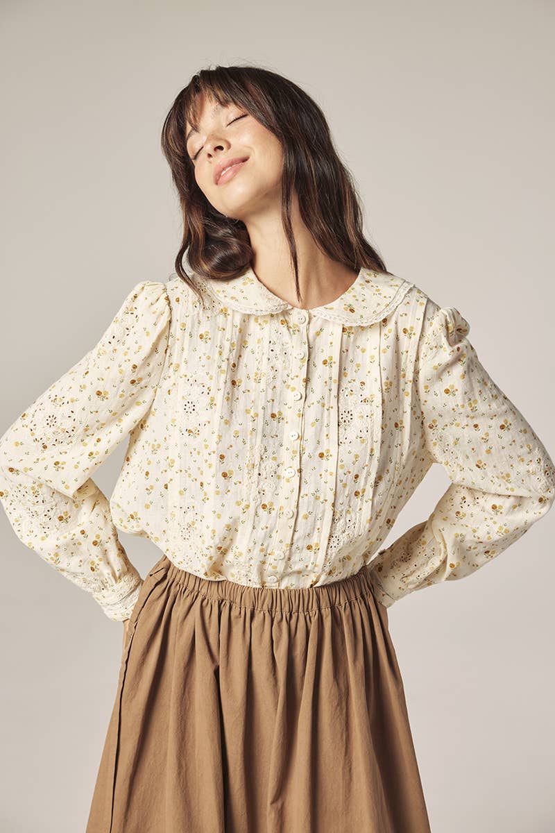 Romantic Peter Pan Collar Shirt