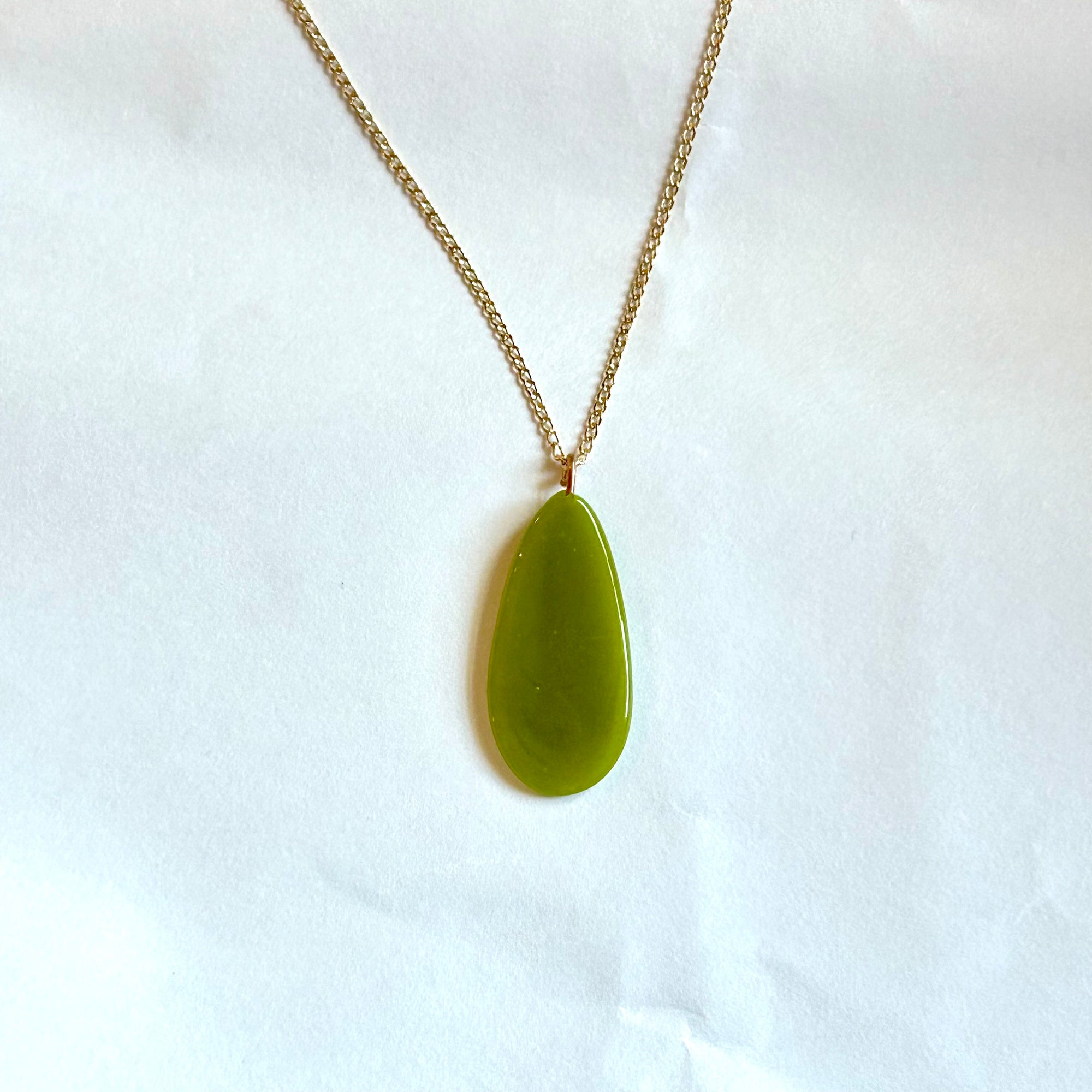 Thumbprint Single Necklace GF MOSS