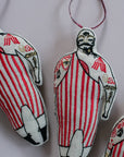 Tattooed Strong Man - Cotton-filled Ornament, Token