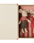 Christmas twin mice, Little sister and brother in book
