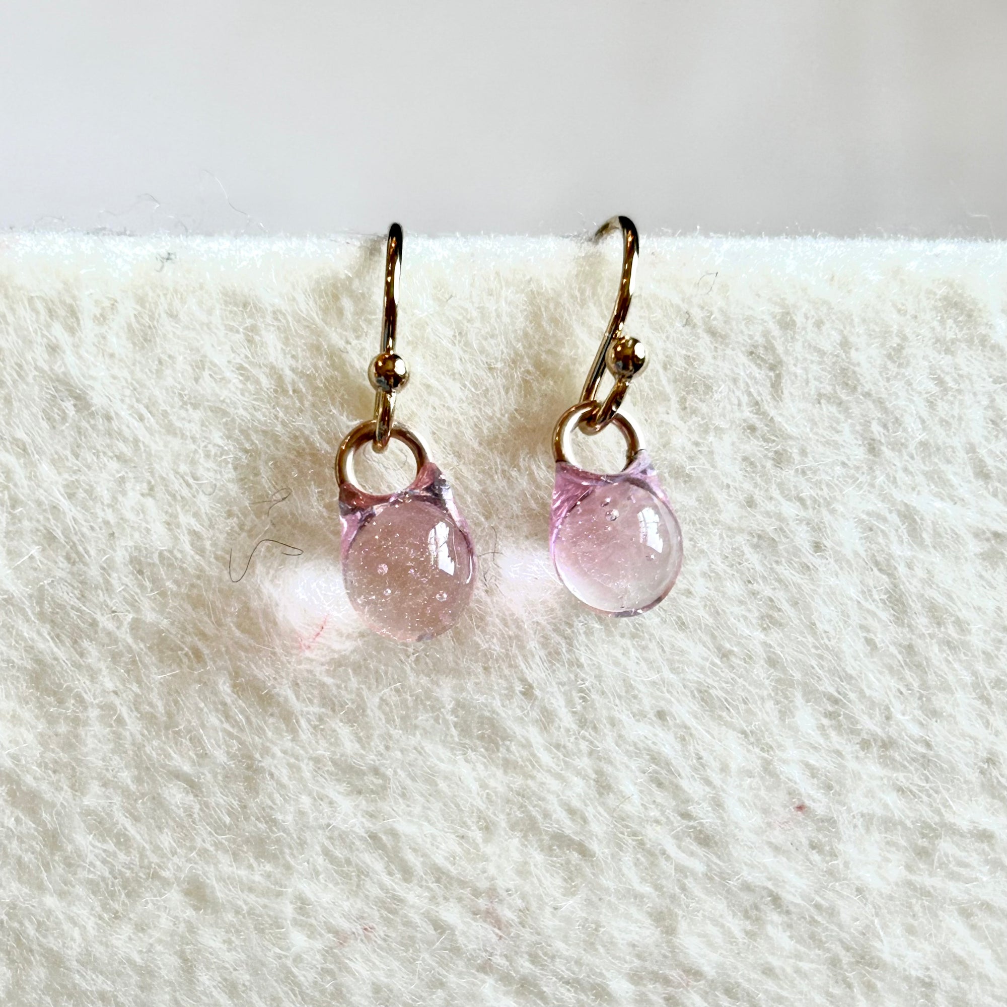 Droplet Small Earrings GF PINK