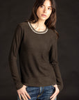 Reversible Printed Crew - Black Olive