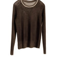 Reversible Printed Crew - Black Olive