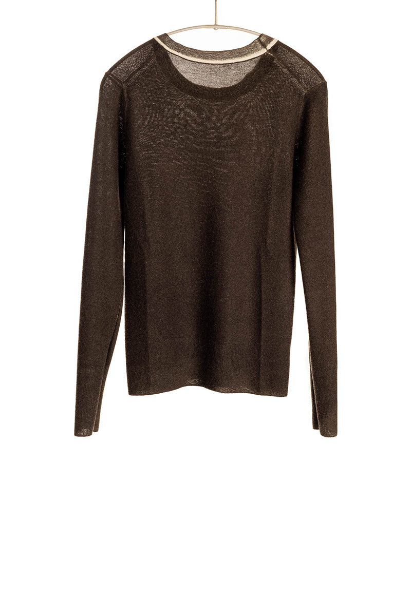 Reversible Printed Crew - Black Olive
