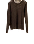Reversible Printed Crew - Black Olive