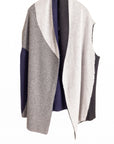 Reversible Color Block Vest - Black/Grey