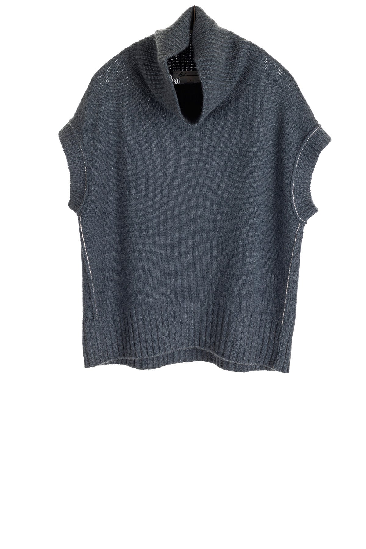 Cashmere Mock Pullover - Lagoon