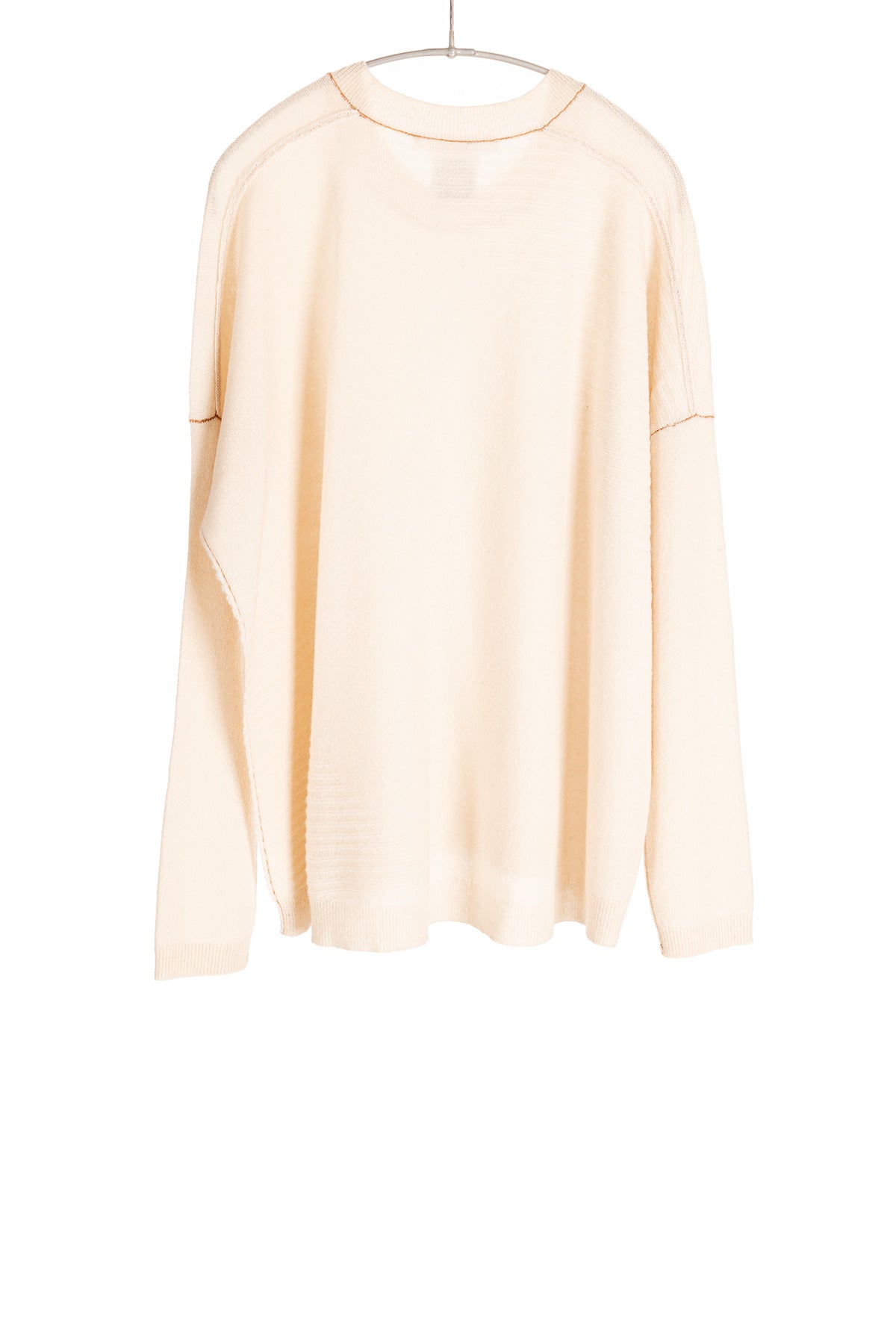 Cashmere Textured Pullover - Ecru