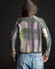 Painted Plaid Cardigan LILAC