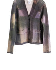 Painted Plaid Cardigan LILAC