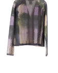 Painted Plaid Cardigan LILAC