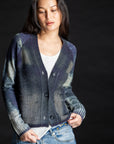 Painted Plaid Cardigan THUNDER