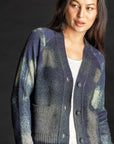 Painted Plaid Cardigan THUNDER