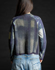 Painted Plaid Cardigan THUNDER
