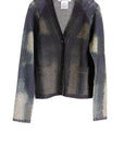 Painted Plaid Cardigan THUNDER