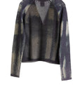 Painted Plaid Cardigan THUNDER