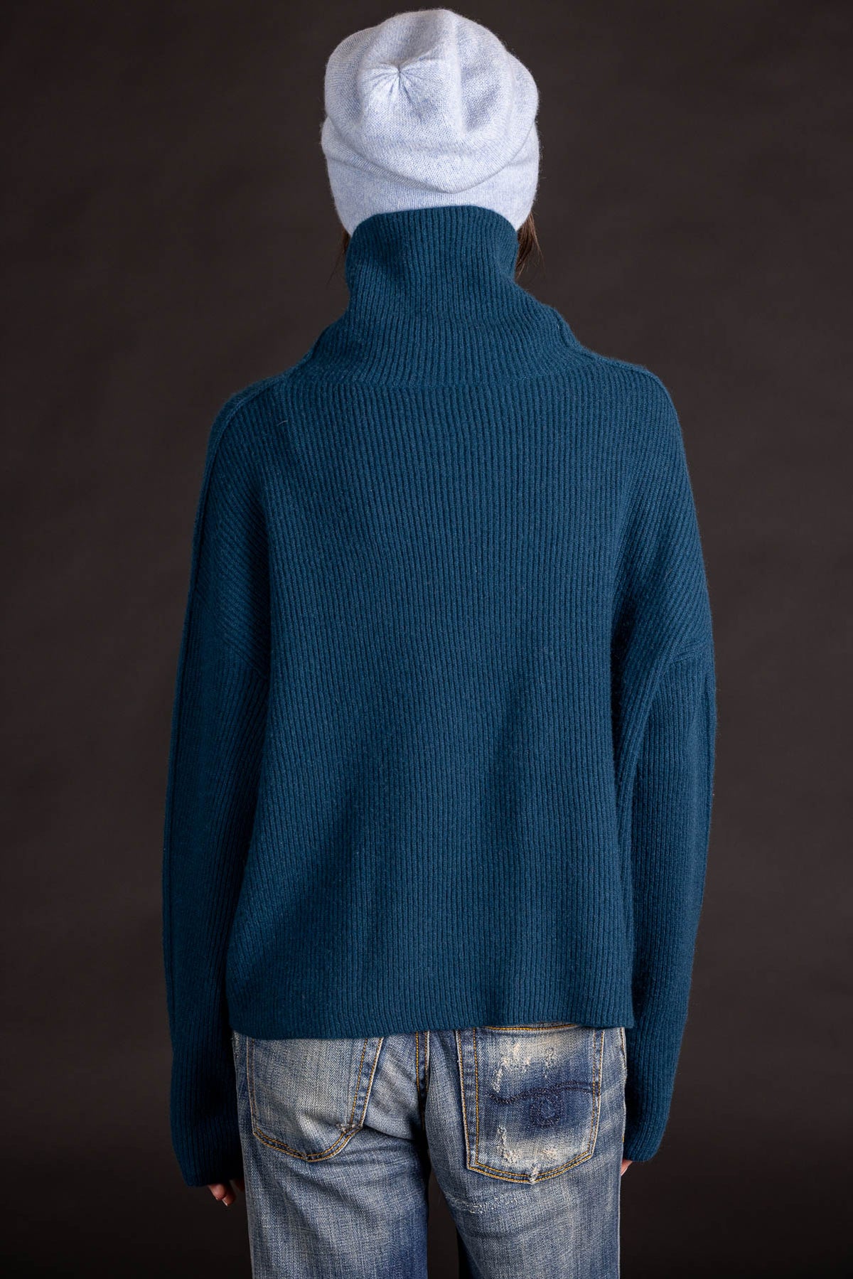 Funnel Shaker Pullover - Ocean Teal