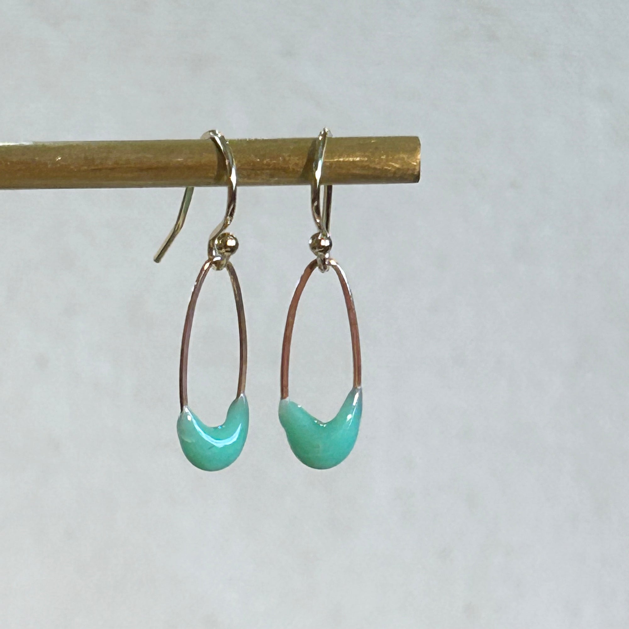 Dip Woven Earrings CELADON
