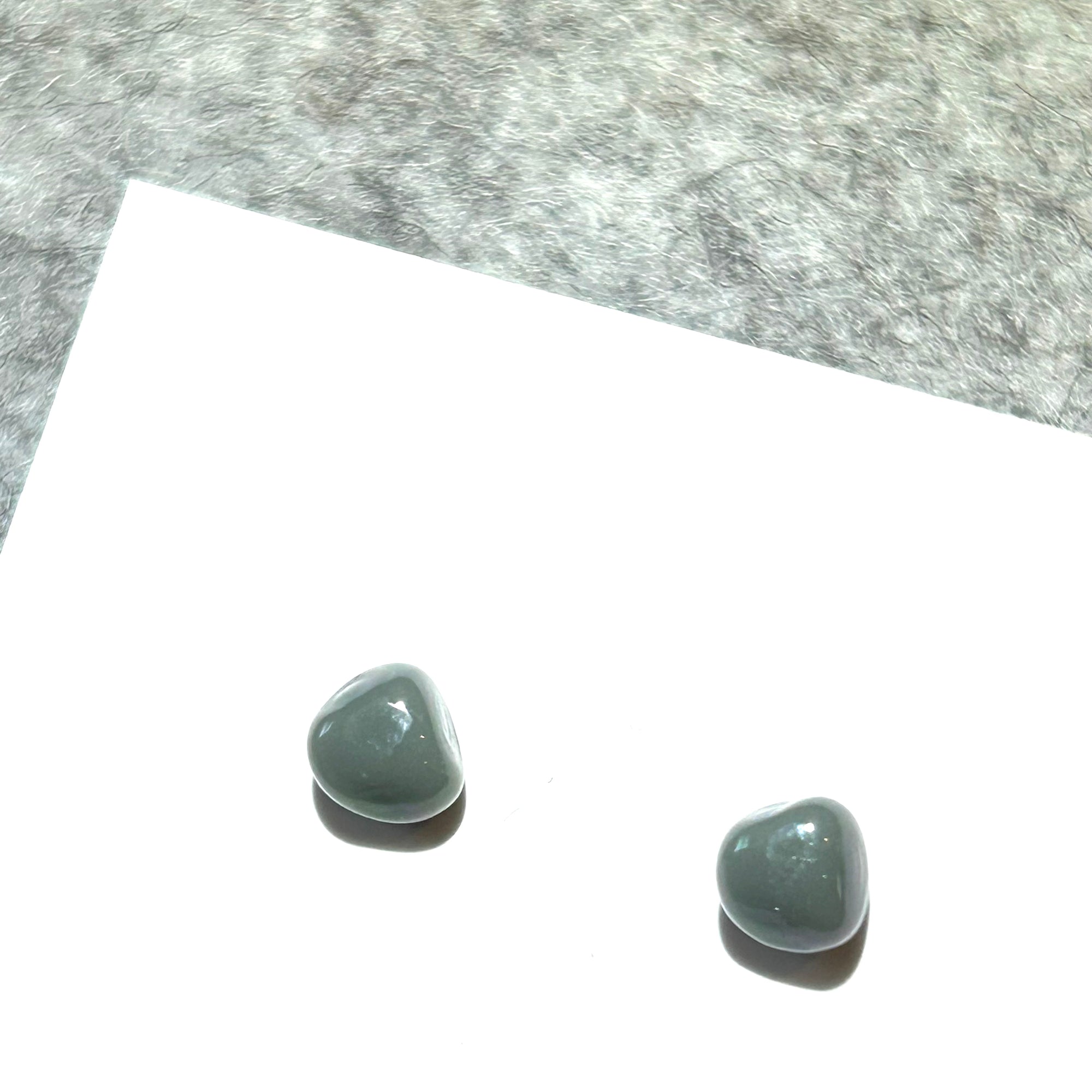 Pebble Small Stud STEEL BLUE