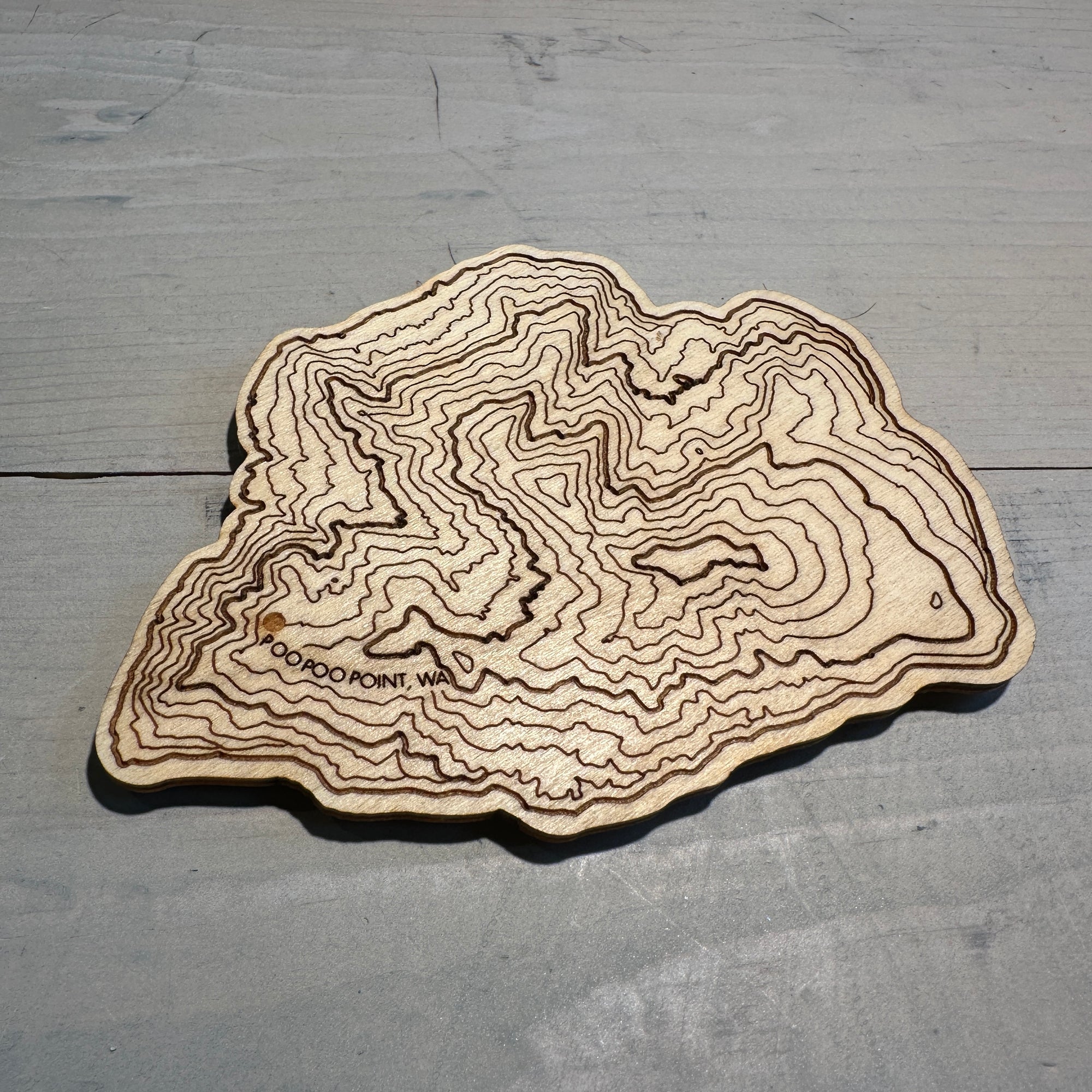 Poo Poo Point Topography - Coaster Singles