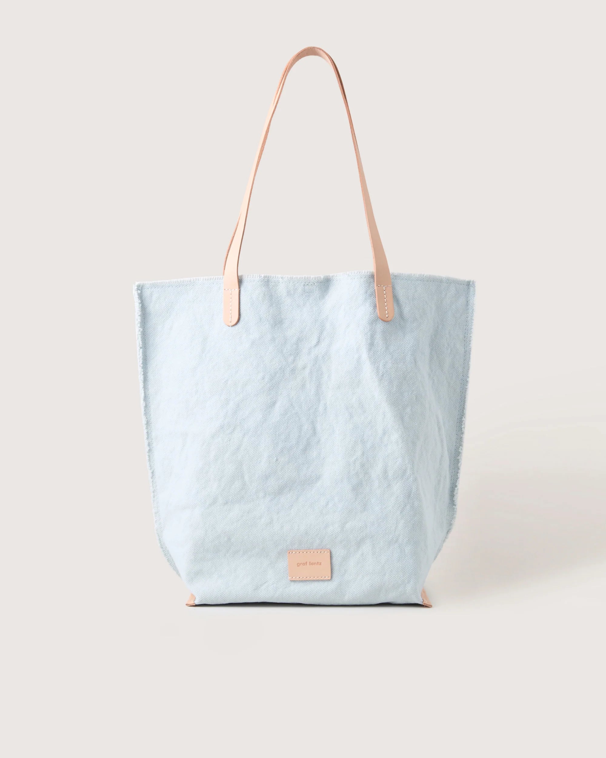 Hana Canvas Tote - Mist Vachetta