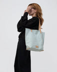 Hana Canvas Tote - Mist Vachetta