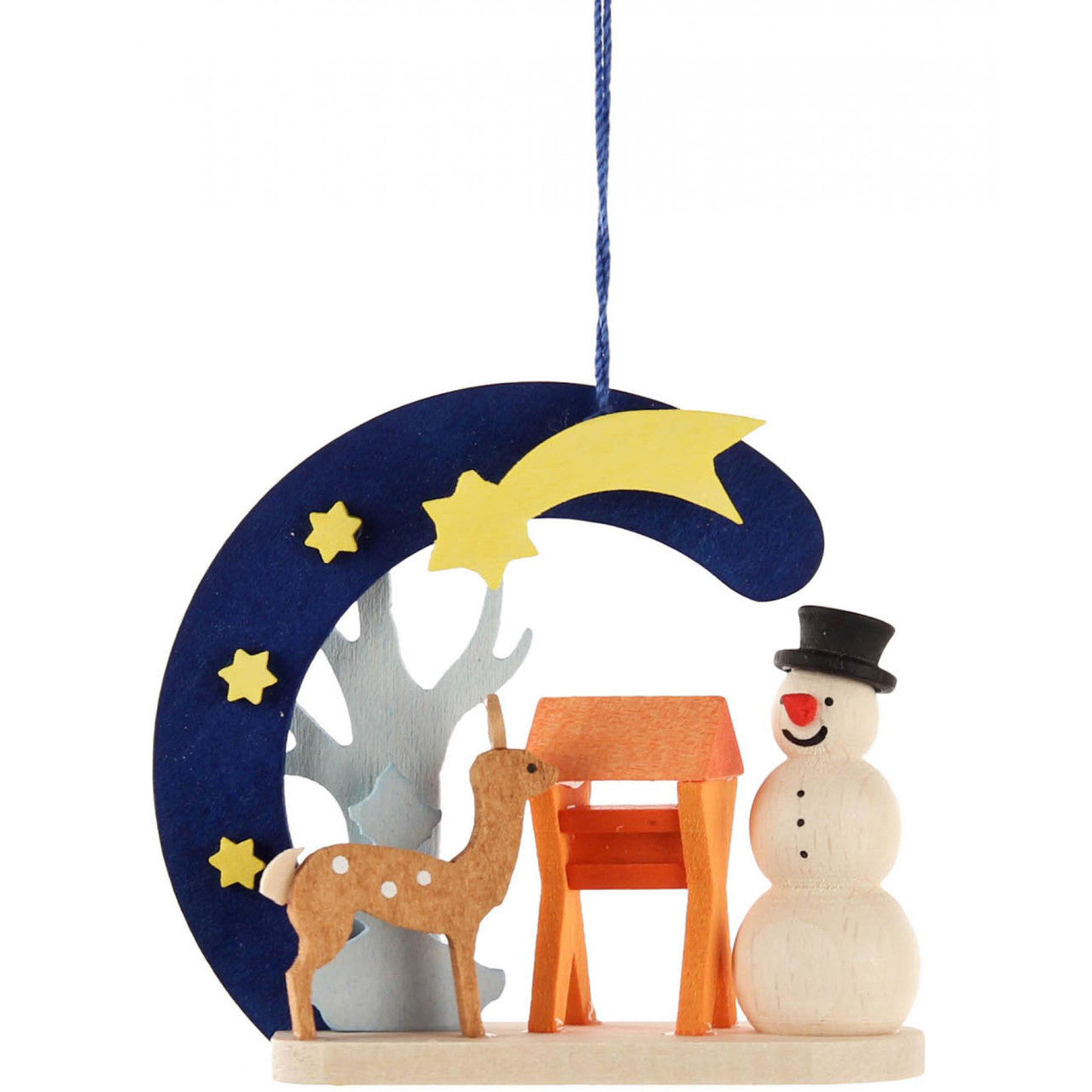 Snowman Deer Ornament
