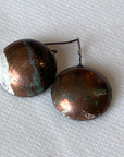 EL026-31 Brown/Gold/Copper Resin Earrings