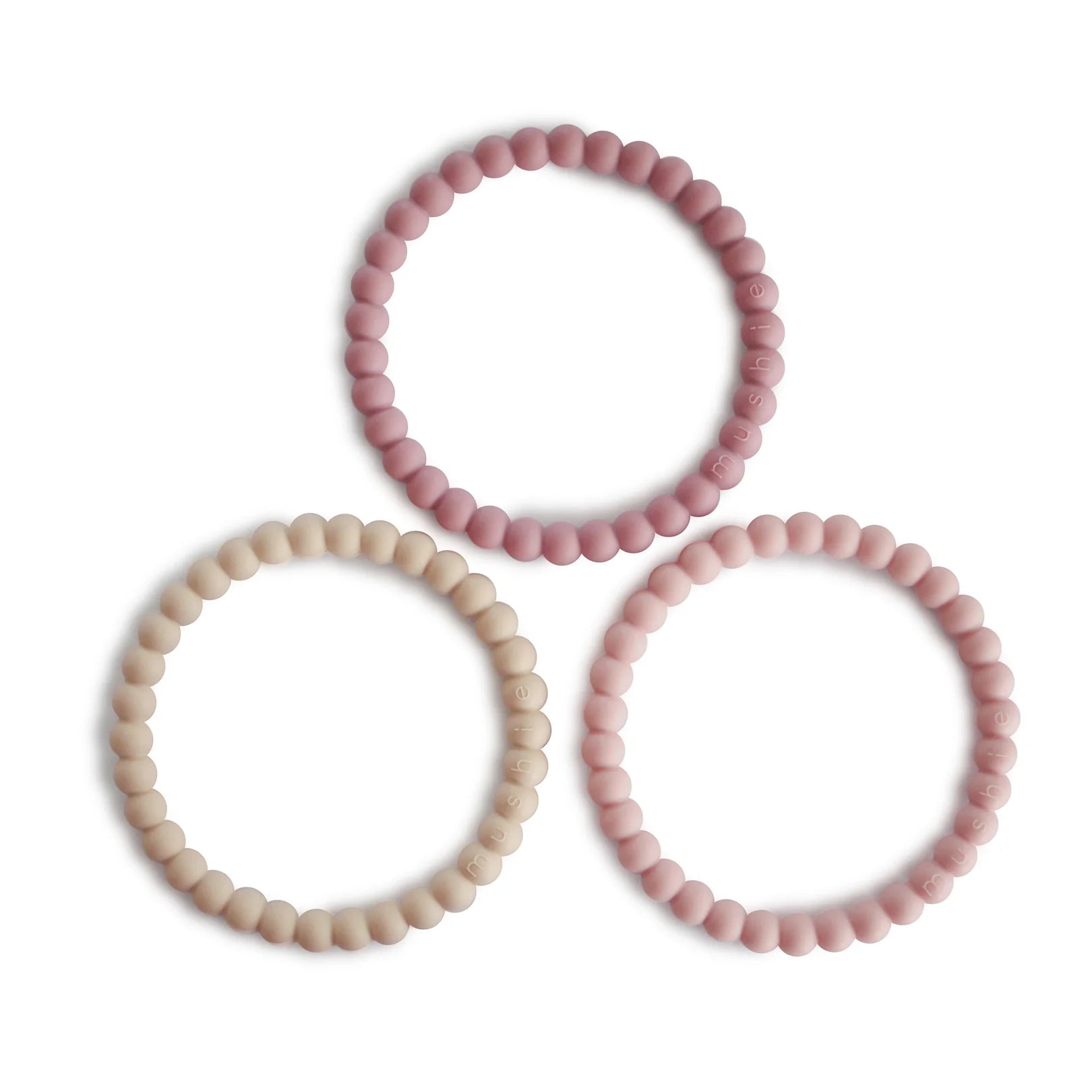 Pearl Teething Bracelet 3-pack