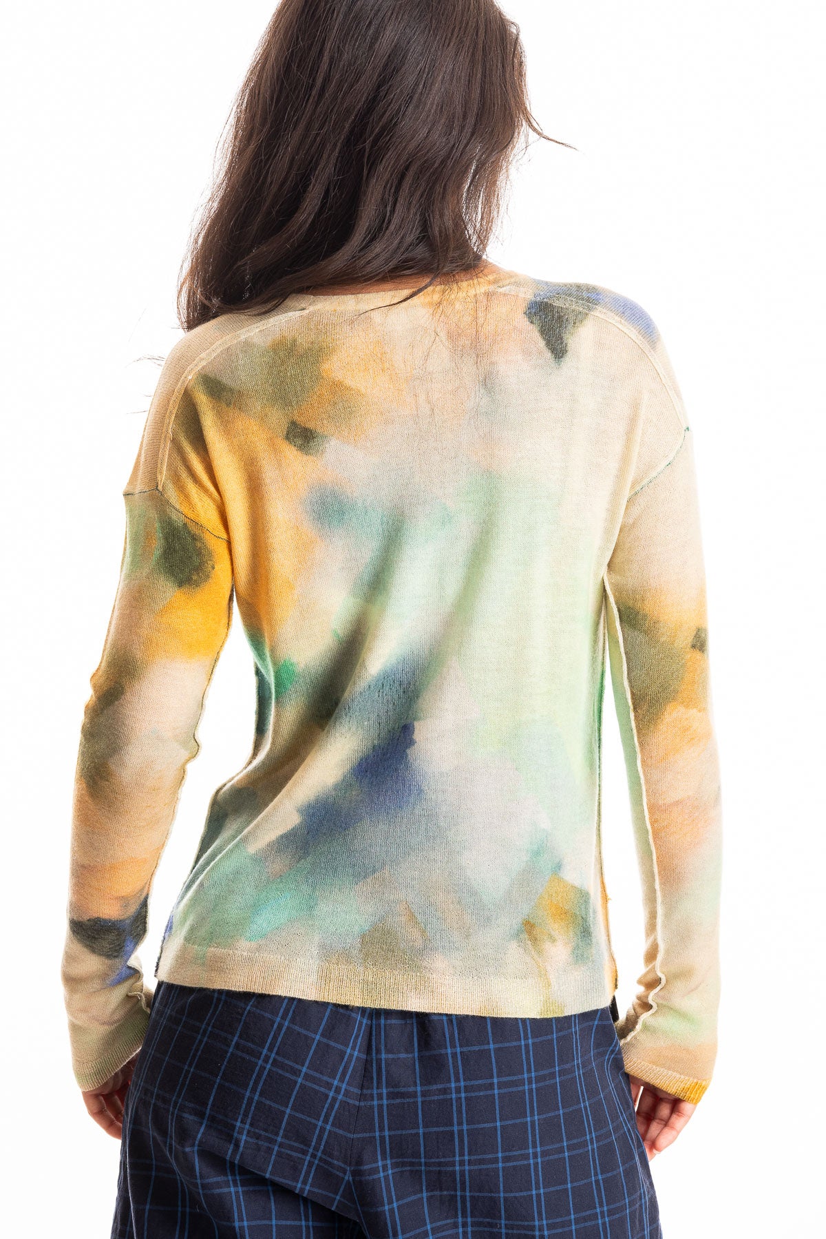 Painted Crew L/S - Garden - S