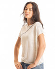 S451LN Linen - Seamed Popover CHALK