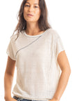 S451LN Linen - Seamed Popover CHALK