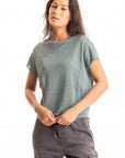 S451LN Linen - Seamed Popover HERB