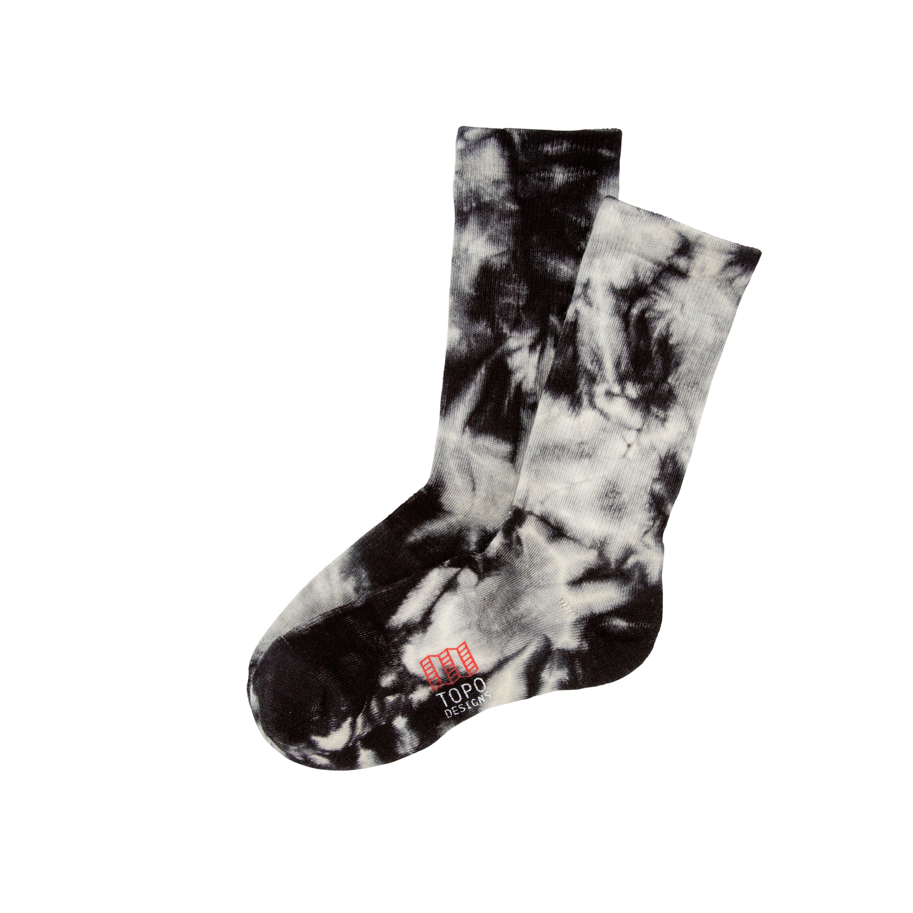 Town Sock - Black/White Tie Dye