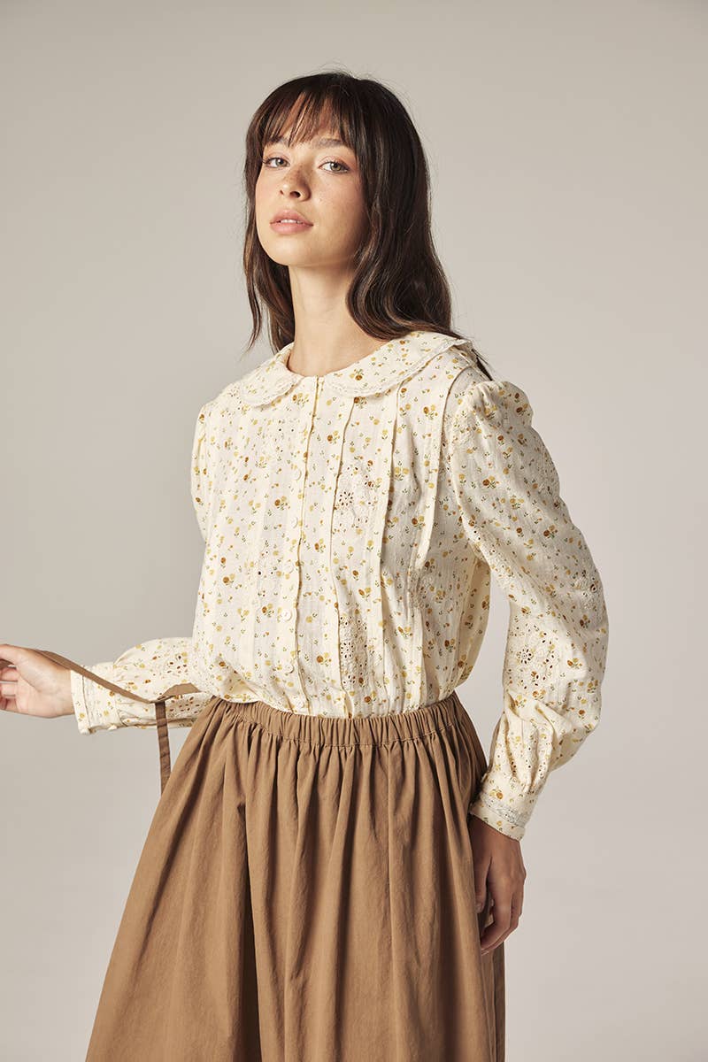 Romantic Peter Pan Collar Shirt