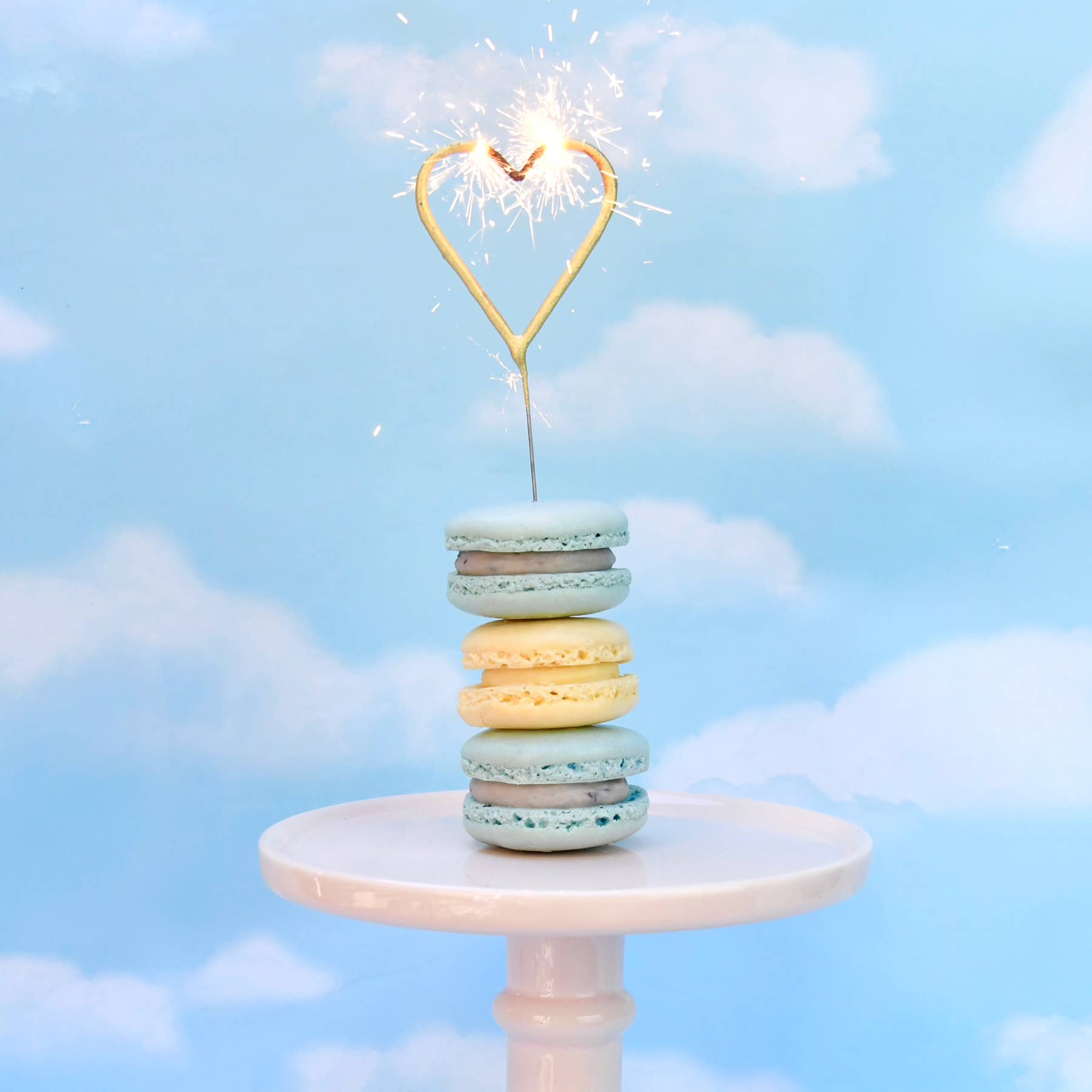 Big Golden Heart Sparkler Wand Garden Party