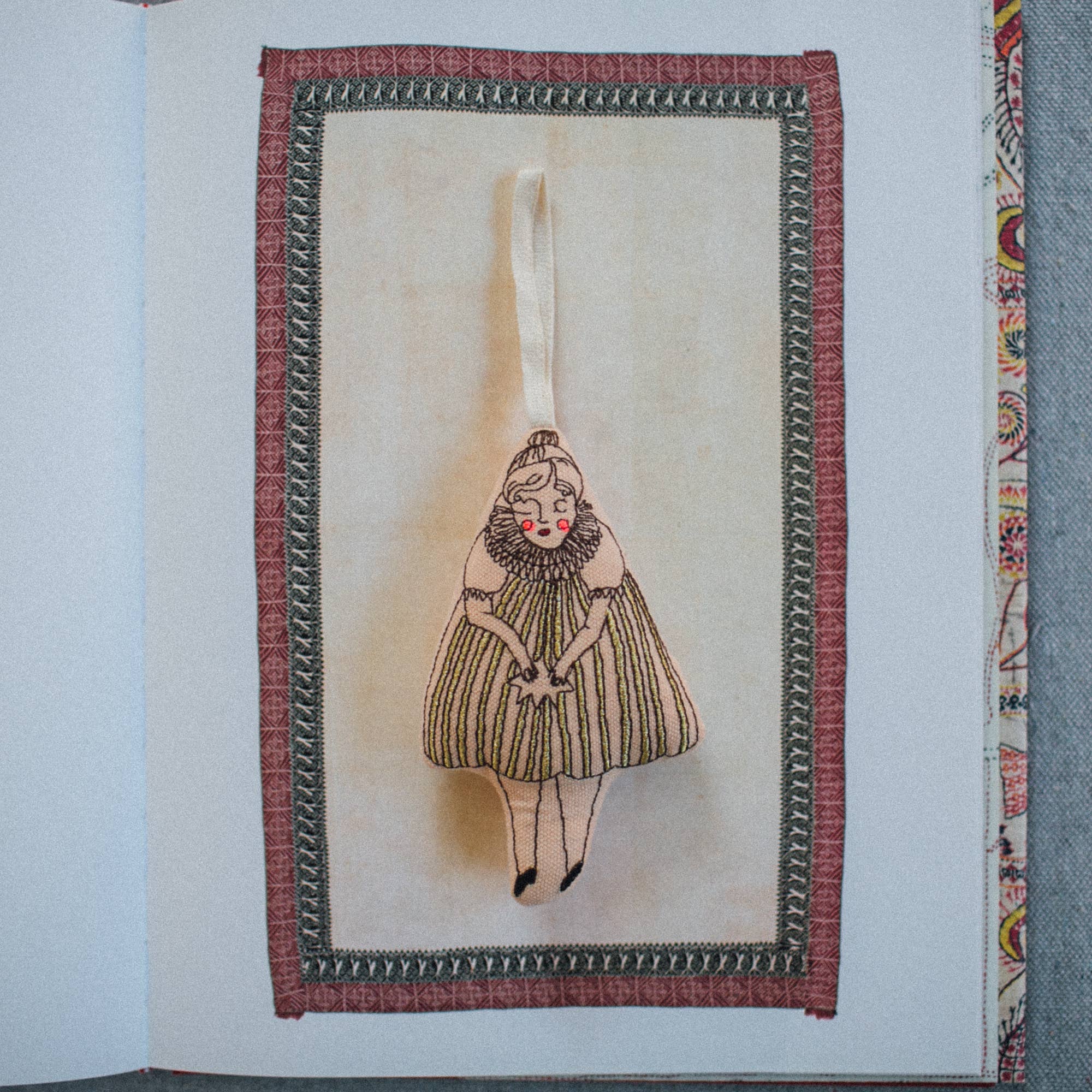 Wishing Star Girl, lavender &amp; cotton stuffed, soft Ornament