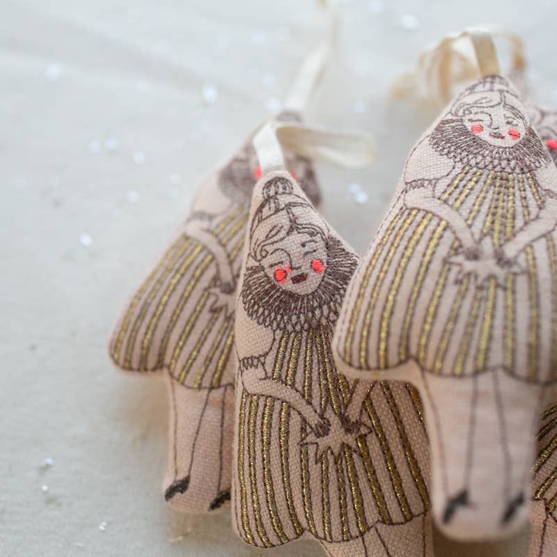 Wishing Star Girl, lavender &amp; cotton stuffed, soft Ornament