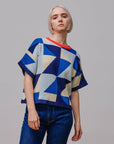 Calder Sweater Tee - Jacaranda