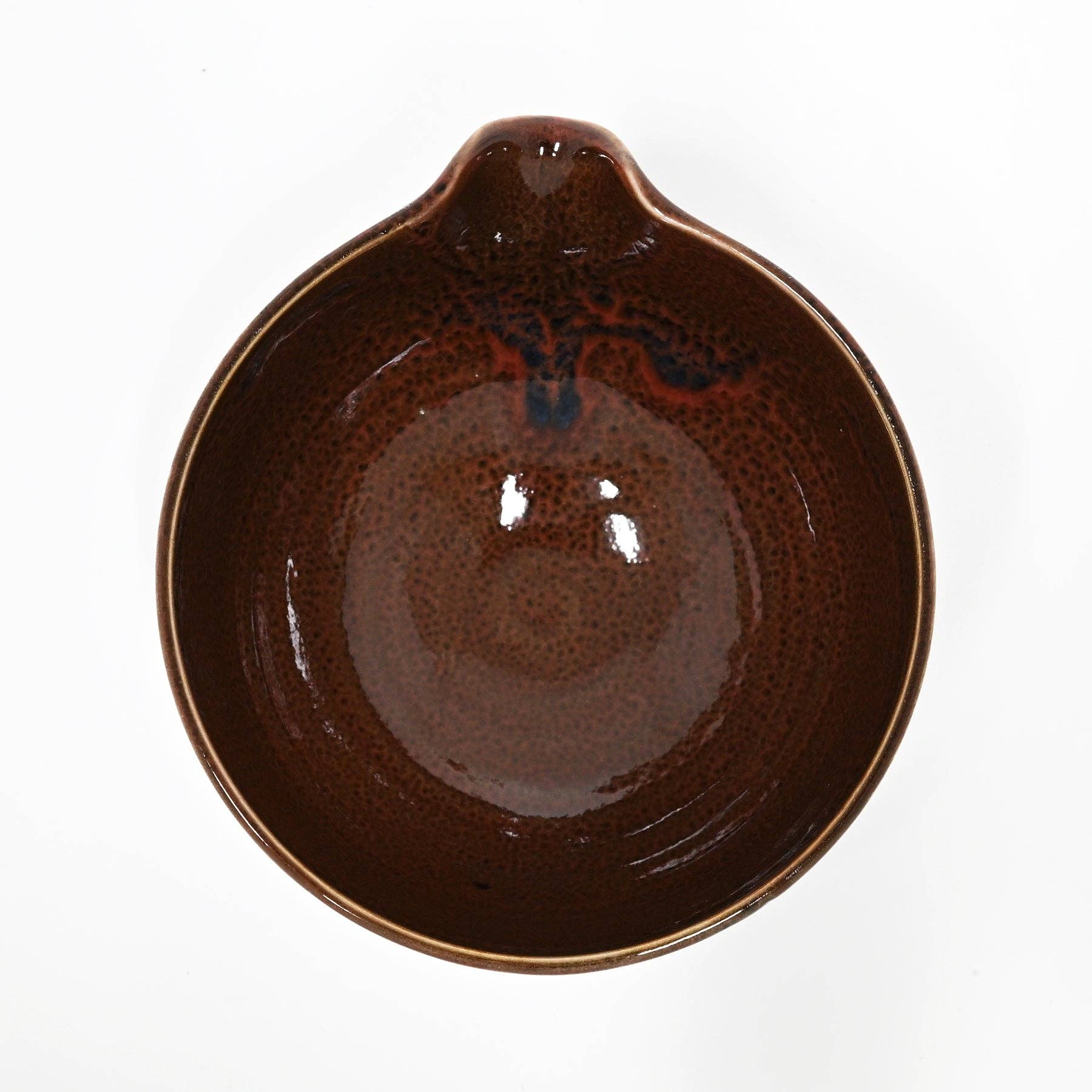 Yukiakari Katakuchi Matcha Bowl With Spout - Yuzu Aka