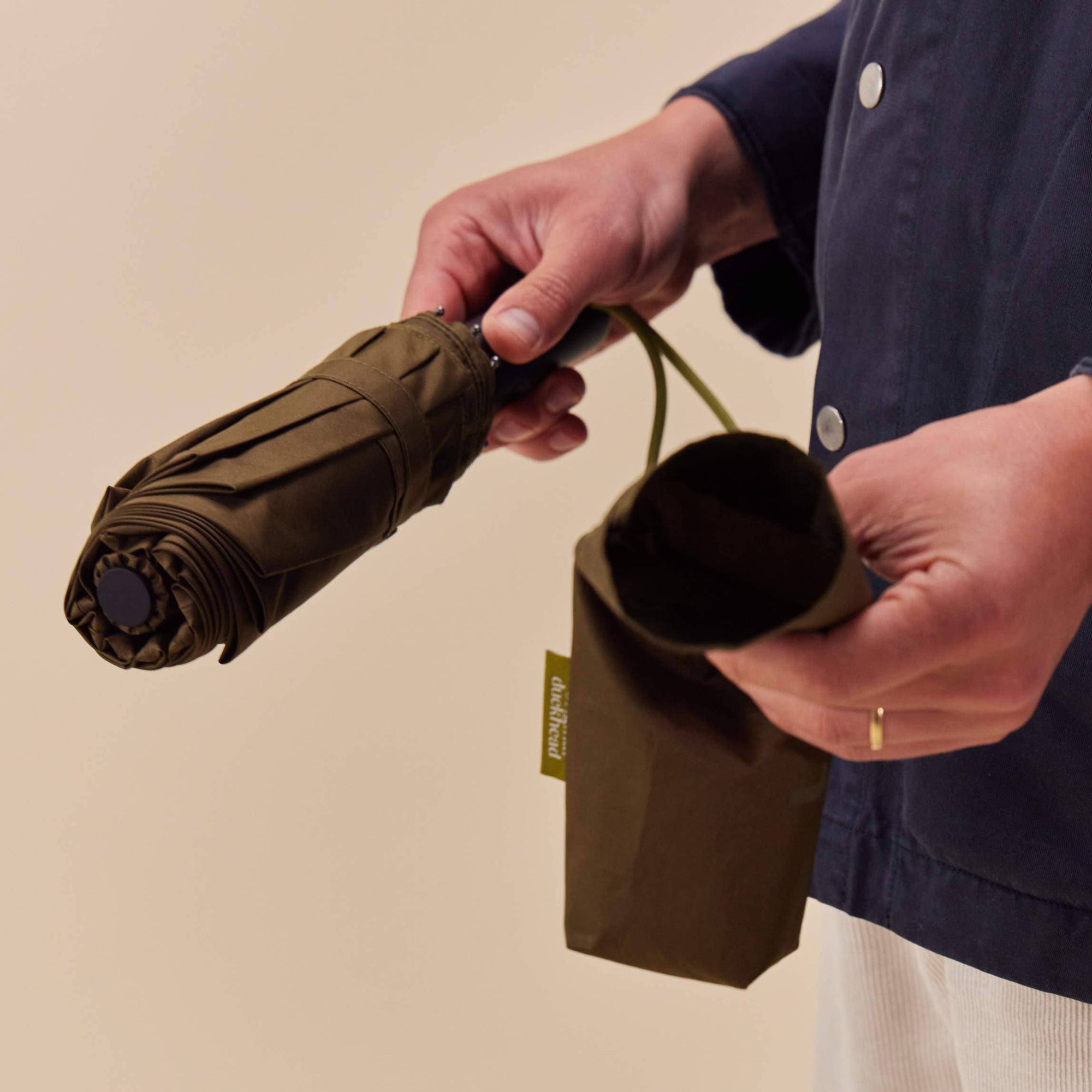 The Daily - Dark Olive Eco-Friendly Automatic Umbrella