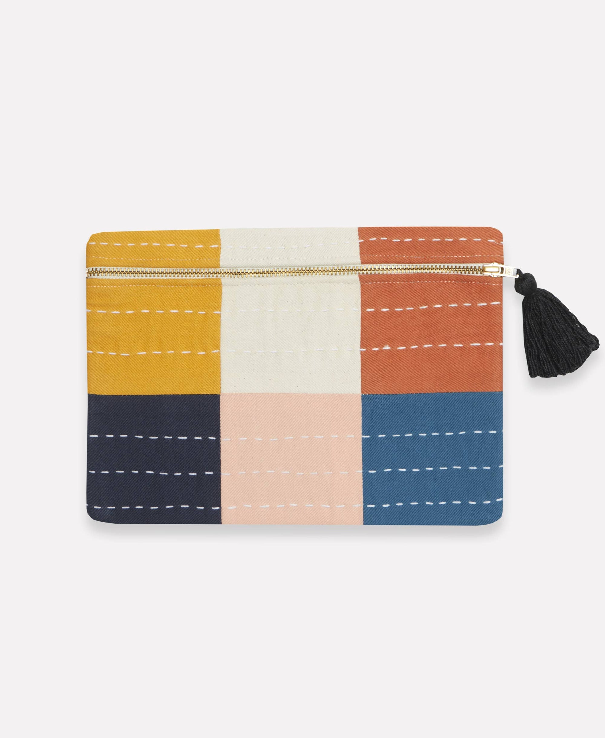 Checkered Pouch Clutch